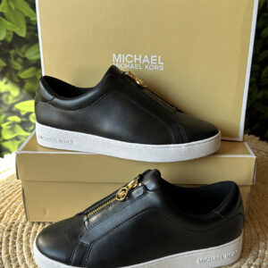 Zapatilla Michael Kors Negra Keaton Zip Slip